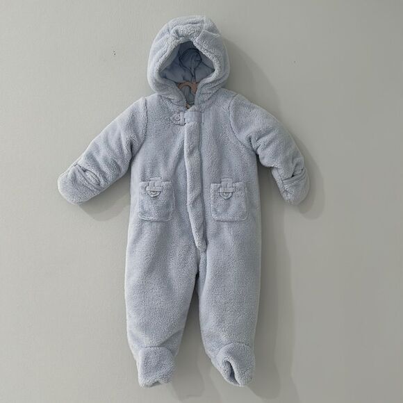 First Impression Baby Boys Hooded Fleece Coverall Size 6/9 Month (17-22 LBS) - Picture 1 of 10